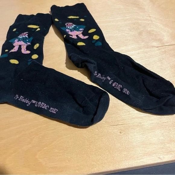Mr. Blobby 1992 Black Socks Mens One Size - Picture 5 of 5